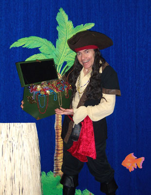 Magical Pirate Captain Helps Children Learn that Books are a Treasure